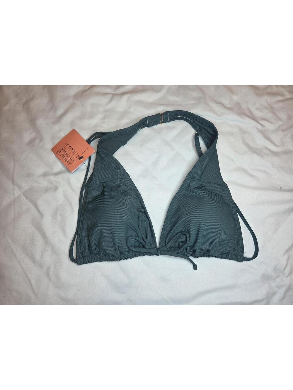 Shade & Shore Dark Teal Triangle Bikini Set